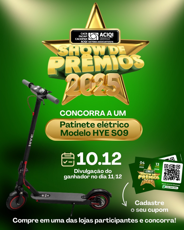 Chegou a hora de concorrer a um super prêmio! 🚀